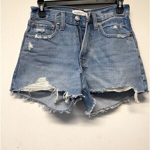 Abercrombie and Fitch Size 24/00 Distressed Shorts Curve Love